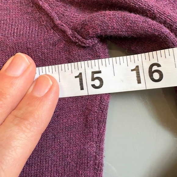 Kersh Purple stretchy Turtle Neck long sleeve classic Sweater women's size Small - Picture 7 of 8